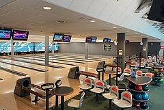 Bowlinghalle in Château d'Oex.