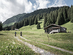 E-Bike fahren im Turbachtal.